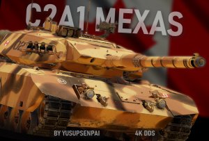 加拿大豹C2A1梅克萨斯  沙漠迷彩 虚构 4K DDS